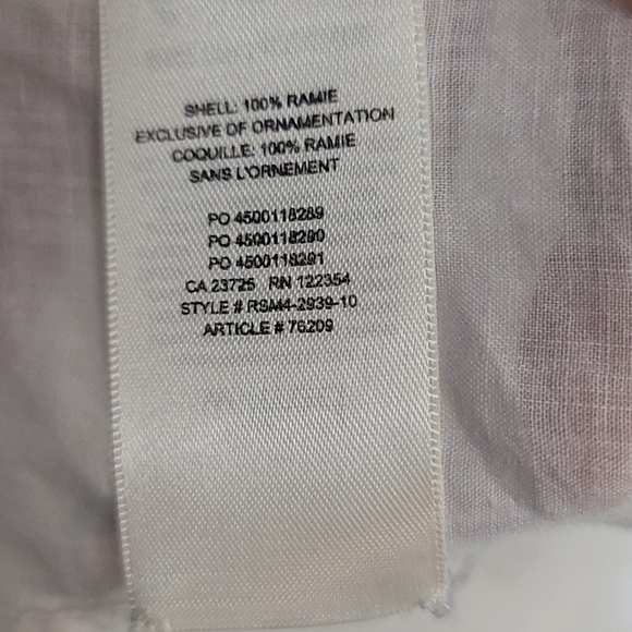 Wilfred Cream Blouse with‎ Tie Neck - Picture 7 of 7